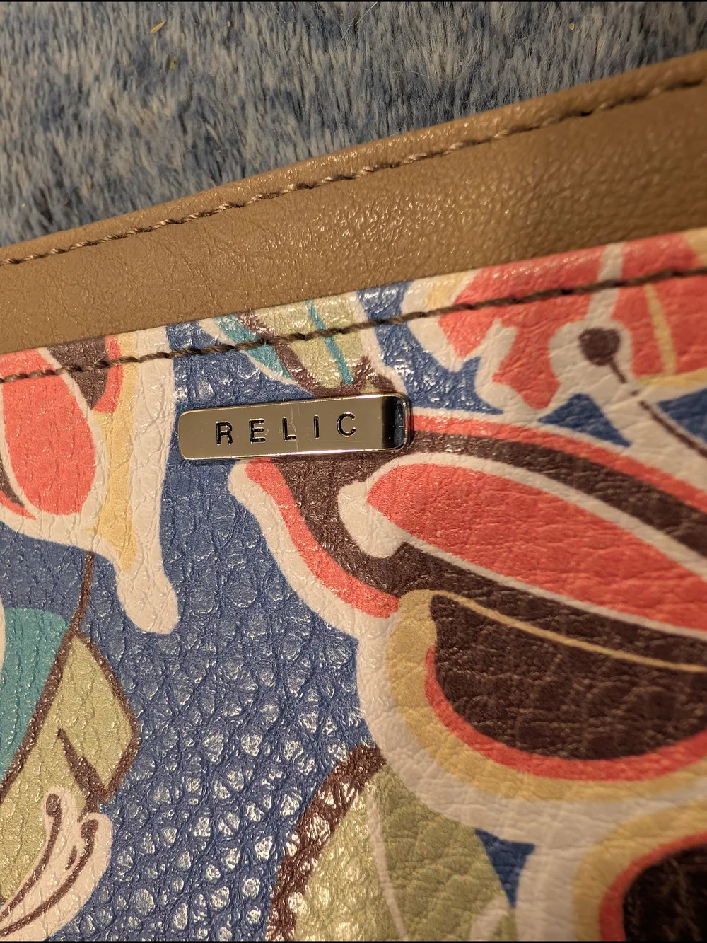 Relic Floral Wallet in Blue Multicolor